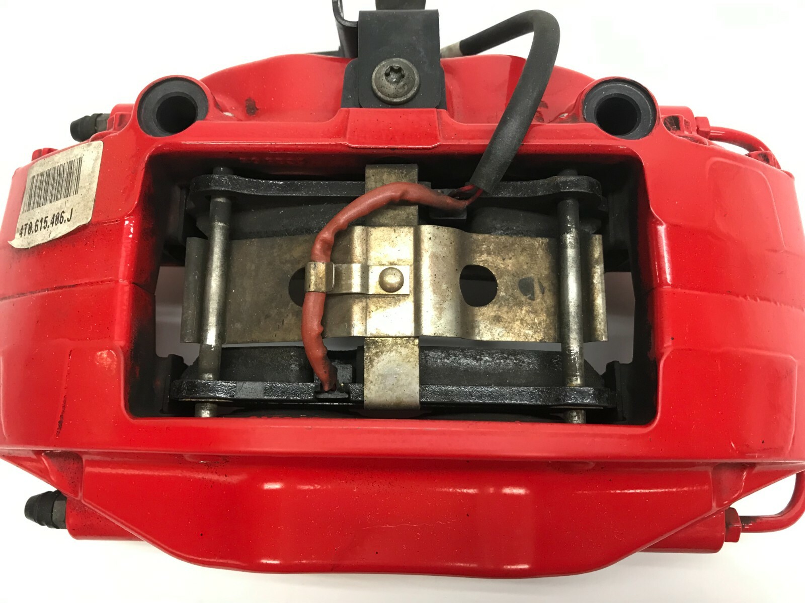 LAMBORGHINI HURACAN REAR RIGHT PASSENGER SIDE BRAKE CALIPER RED OEM 4T0615406J