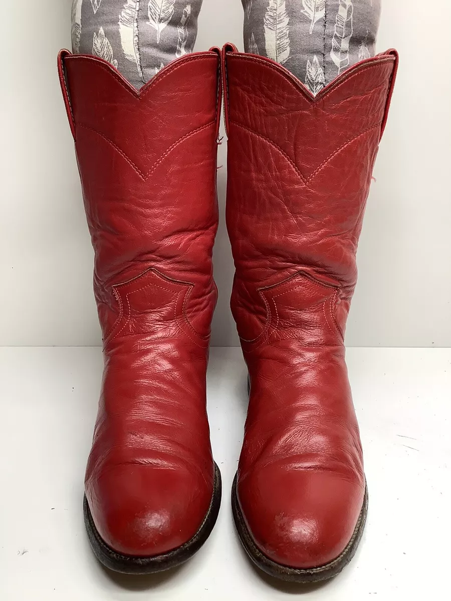 Womens red boots size 10 clearance