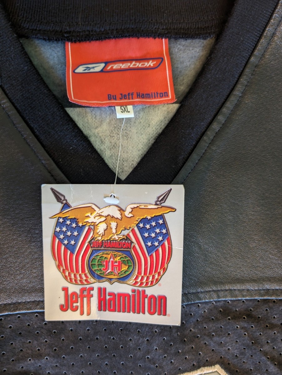 Raiders Jeff Hamilton Jersey Jerry Rice Leather Suede 5XL Vintage