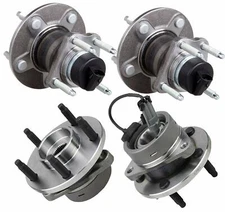 2x Front + 2x Rear Wheel Hub Bearing for 2005-2011 Chevy HHR Cobalt w/Drum Brake