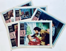 Star of India 1956 Lobby Card Movie Poster Lot of 5 Cornel Wilde Jean Wallace