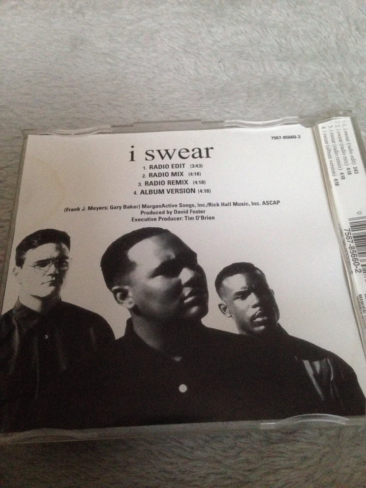 ALL-4-ONE - I Swear - Deleted 1994 UK issue 4-track picture CD single** - Image 3 of 3