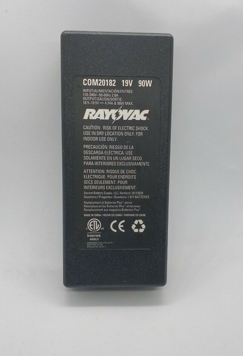 Rayovac Com20182 AC Adapter Power Supply for IBM Supply Veg90A-190A, OEM