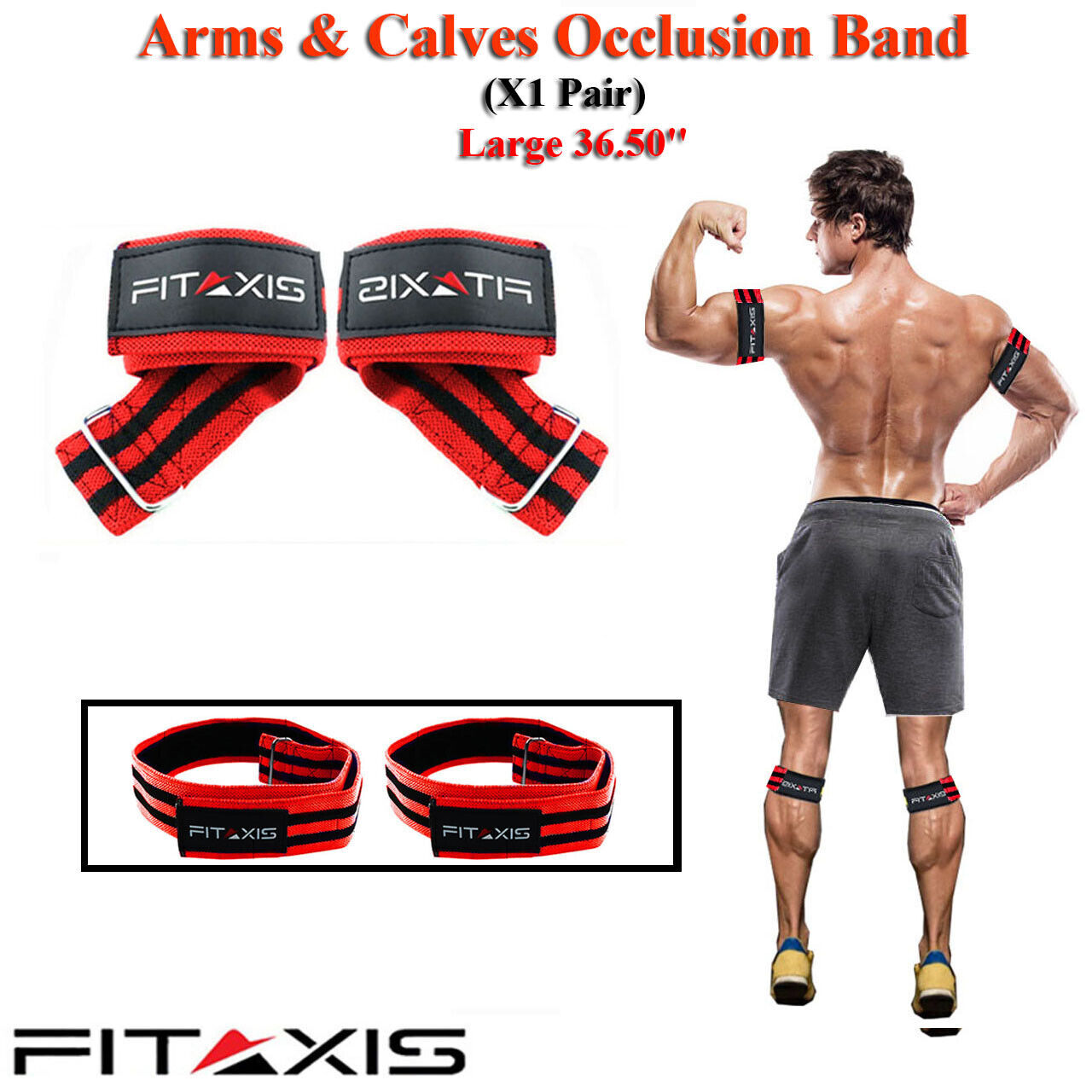 Isesuch Blood Flow Restriction Bands, 2PCS Arm Leg Muscle