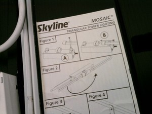 Skyline flourescent trade show lights