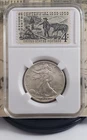 1943 Walking Liberty Silver Half Dollar with Vintage Stamps - W1