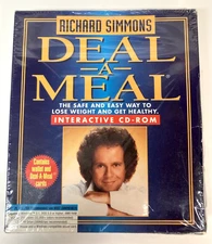 Richard Simmons Deal-A-Meal 1994 Interactive CD-ROM Wallet & Cards NEW & SEALED