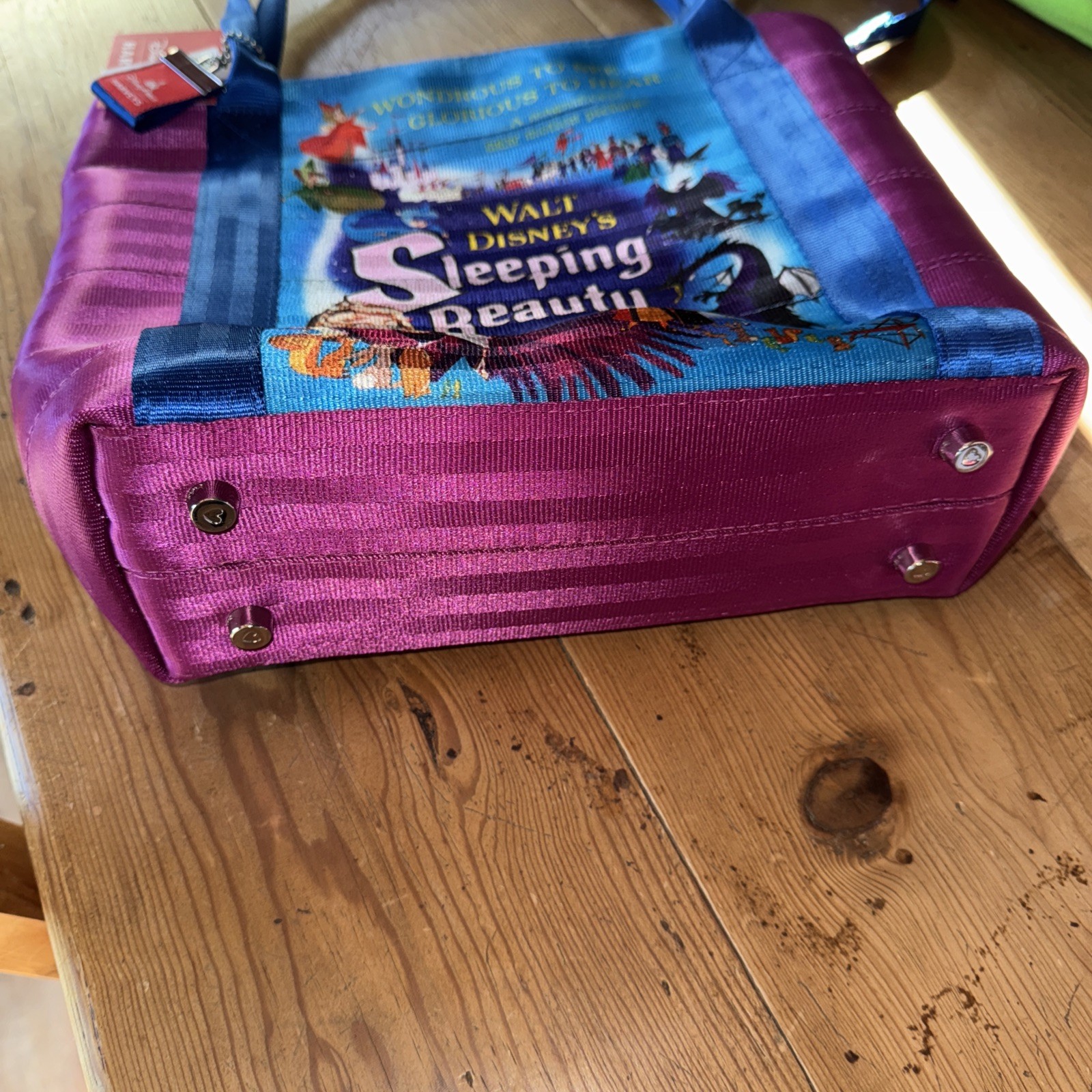 Disney Parks Harveys Sleeping Beauty Maleficent Medium Poster Tote Seatbelt Bag