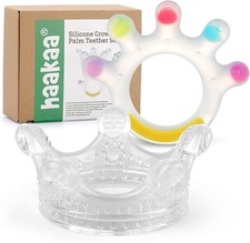 HAAKAA Silicone Crown And Palm Teether Set Bundle NEW