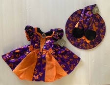 NWT Disney Store Minnie Mouse 3 3T Purple Halloween Witch Costume Dress Hat