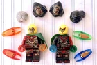 ACRONIX KRUX TWINS BOTH NINJAGO WORLD LEGO MINIFIGURES TOP