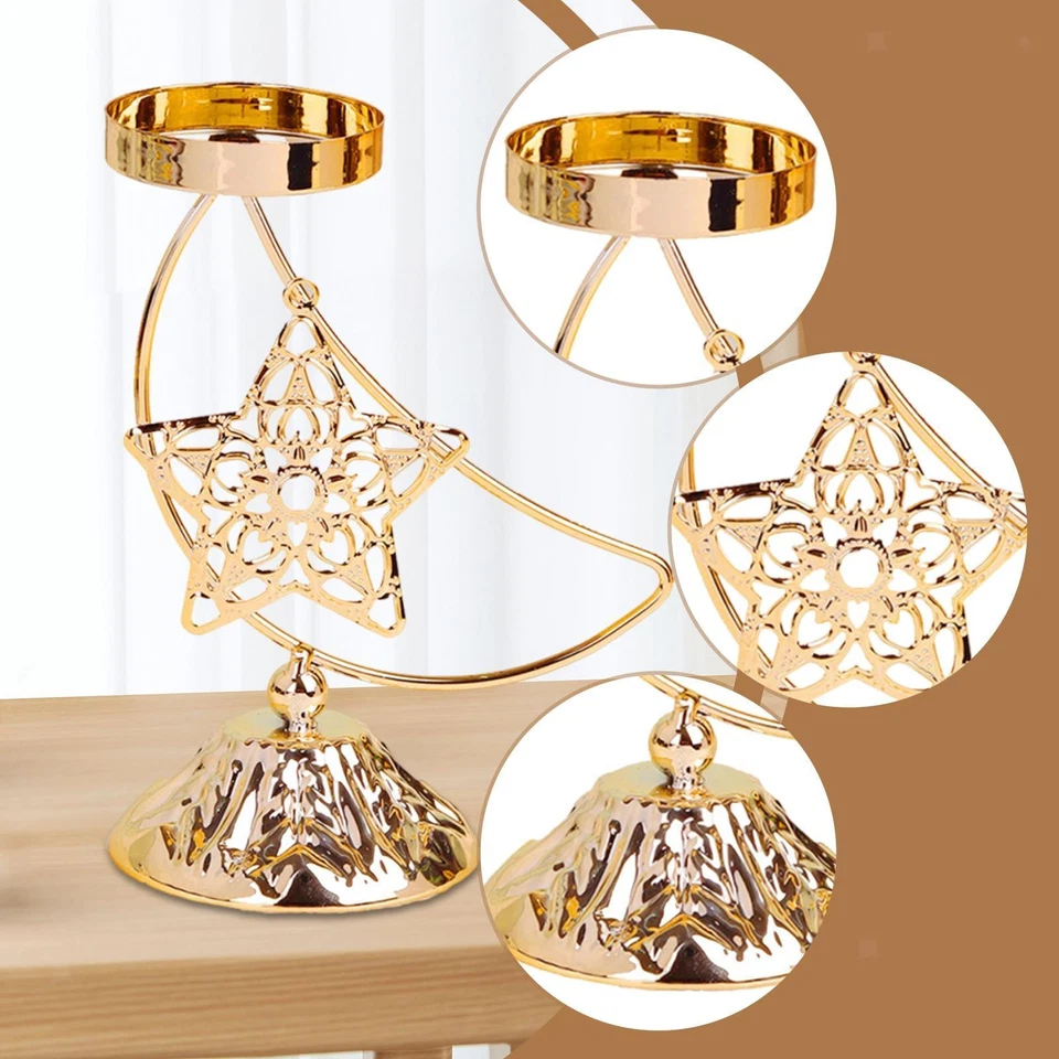 Eid Mubarak Tealight Candle Holder Home Table Decor Ramadan Kareem Decoration - Image 3 of 4