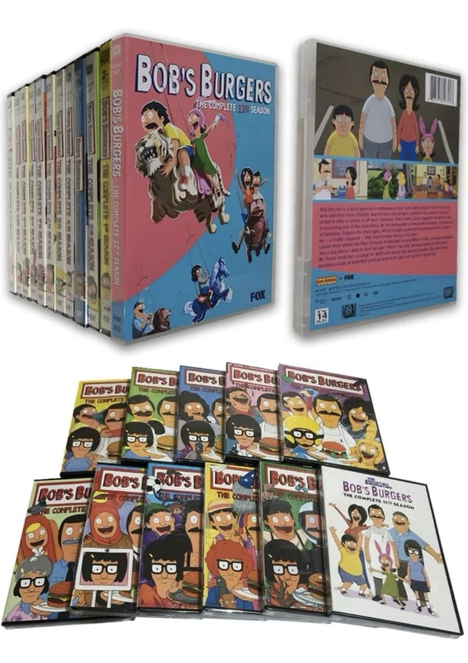 Bob's Burger The Complete Series Seasons 1-14 DVD Brand New / Sealed USA - Imagem 2 de 4