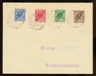 DSW sentence letter Mi. No. 1 - 4 complete on cover from Maltahöhe to Keetmanshoop
