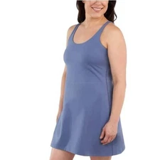 NEW ELLE SPORT Women's XL Blue Athletic Dress  Built in Shorts XL