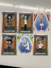 2026 Topps Disney Neon Phineas And Ferb 6 Card Lot