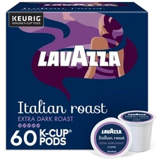 Lavazza Italian Roast K-Cup Pods 60 Count 6 Packs of 10