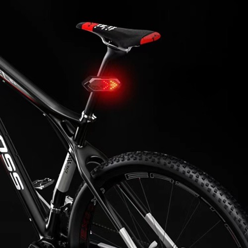 Wireless Bike Turn Signal Light with Remote Control USB Rechargeable Tail Light - Picture 4 of 11