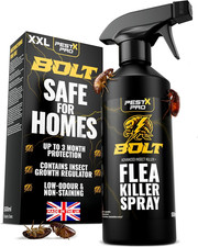 Pest X Pro Bolt Flea Killer Spray 500Ml – Fast-Acting Permethrin Formula – Flea 