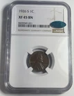 1926-S LINCOLN WHEAT CENT GRADED NGC XF45 CAC