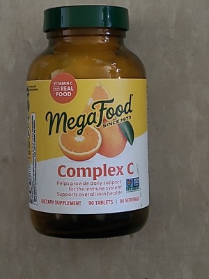 MegaFood Complex C Dietary Supplement 90 Tablets. Expiration: 10/2026