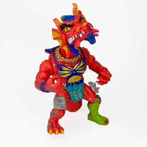 Vintage Playmates 1992 TMNT Hot Head Dragon Action Figure - Horns