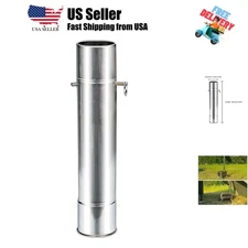 2.36 inch Stove Pipe with Damper Thickened Heat-Resistant Chimney Pipe Fume E...