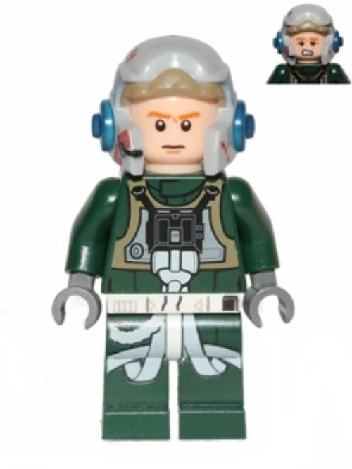 LEGO® Minifig sw0437 - Rebel Pilot A-wing (Open Helmet - Minifigur - Bild 1 von 1