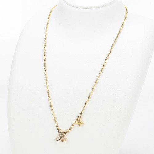 LOUIS VUITTON（LV） Collana Louis Vuitton LV iconica M00596 ciondolo ottone L1 2 x H1 2 cm donna