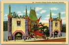 Hollywood California 1940s Postcard Grauman's Chinese Theater