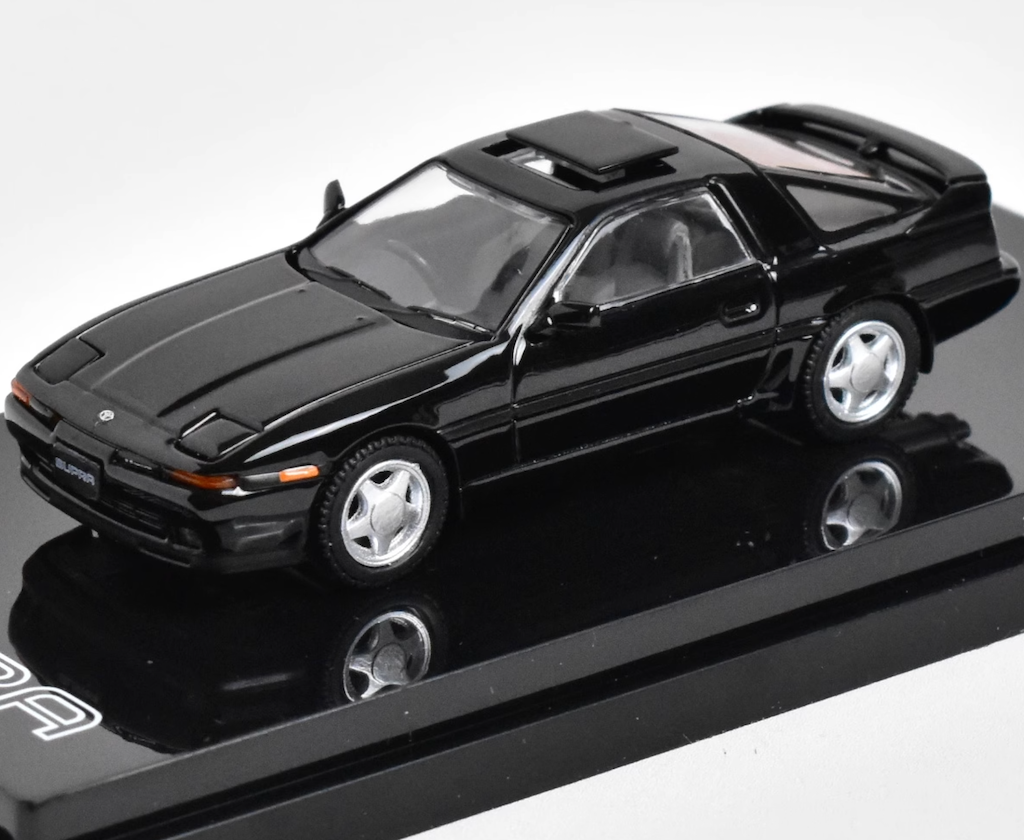 Hobby Japan 1:64 Black A70 Supra Sports Coupe Model Diecast Metal