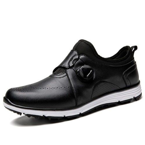 Golf Shoes Men's Waterproof Breathable Golf Shoes Spikeless Walking Sneakers - Picture 3 of 21
