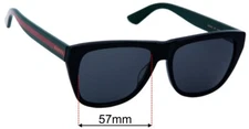 SFx Replacement Sunglass Lenses fits Gucci GG0926S - 57mm Wide