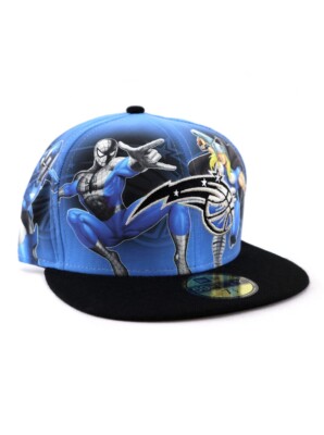 New Era NBA Orlando Magic 59fifty Fitted Hat Size 7 1/4 Marvel Comic Heroes NWT