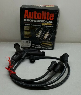 97065 Autolite Professional Series Spark Plug Wire Set 7mm Black 97065