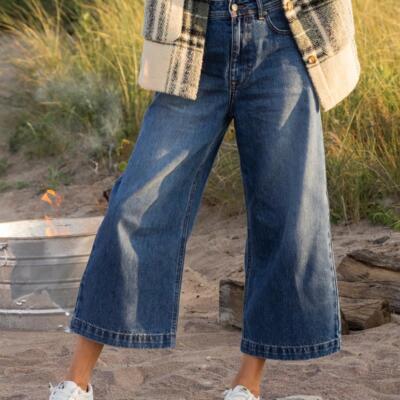 Roxy Perfect Break weite Jeans - Vintage Medium Blue