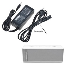 Power Charger for RIVA TURBO X RTX01S Premium Wireless Speaker White Mains PSU