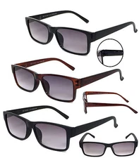 2 Pairs Combo Premium Quality Tinted Sun Readers Reading Glasses Sunglasses RE67