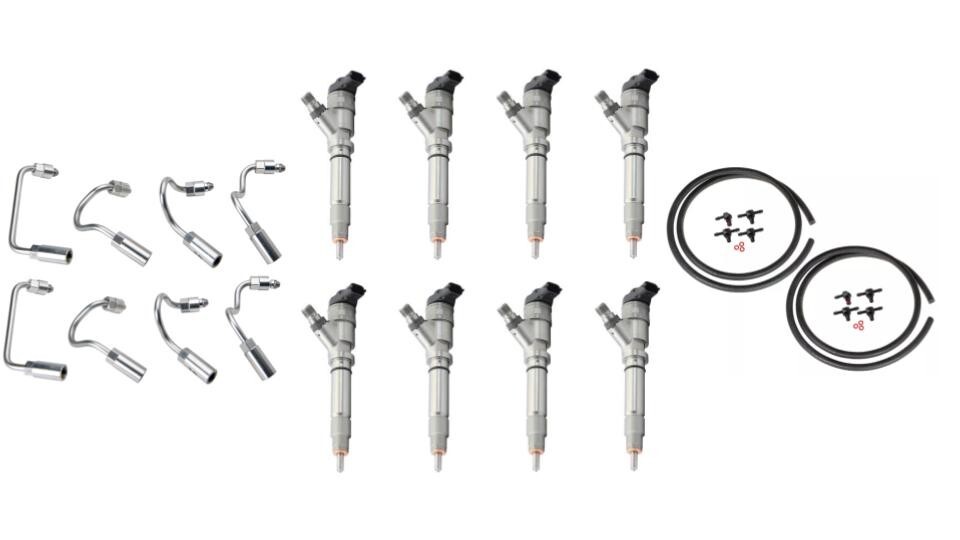 2004.5-2005 Duramax 6.6L LLY NEW Fuel Injectors Fuel Lines Return Lines