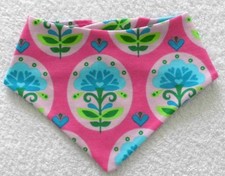 Scarf   triangle scarf   Janeas flowers   pink   handmade