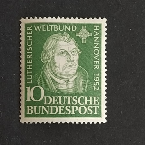 ALEMANIA BUNDESREPUBLIK 1952 LUTHERO Michel 149 Yver 36* MH NUEVO CON CHARNELA