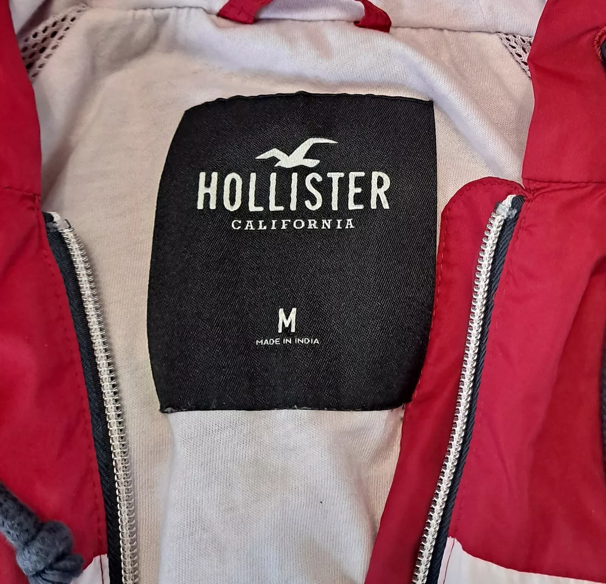 Hollister red deals windbreaker