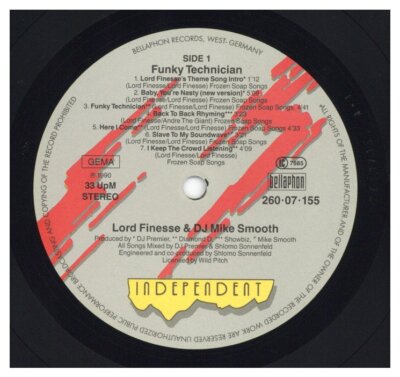 Lord Finesse & DJ Mike Smooth - Funky Technician '90 LP GERMANY