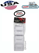 3 PCS (1 Pack) Ashtray For Cigarettes & Cigar Rectangular Plastic Ash Holder New