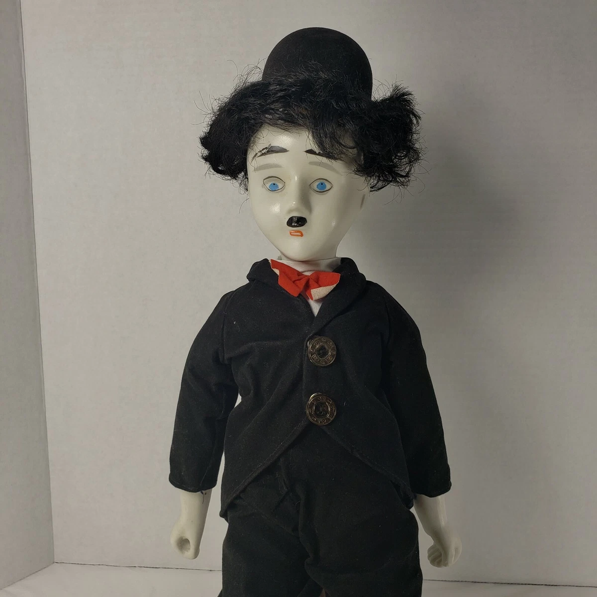 Vintage Porcelain Charlie Chaplin Celebrity Doll Antique RARE COLLECTIBLE