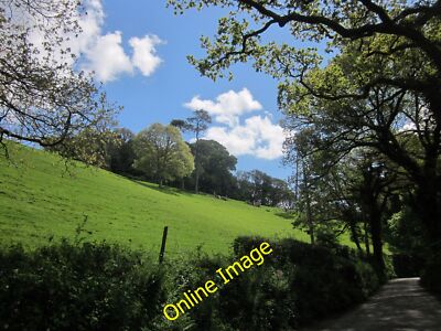 Foto 6x4 Hillside, Newbridge Frogwell\/SX3468 vom gleichen Punkt wie [[c2014