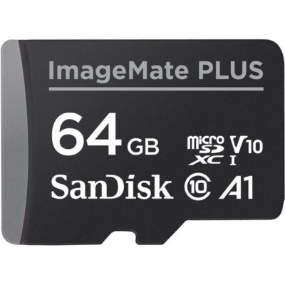 SanDisk 64GB ImageMate PLUS Speicherkarte MicroSD SDXC UHS-I C10 V10 A1