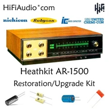 Heathkit AR-1500 receiver restoration kit service recap capacitor fix rebuild
