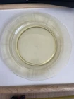 1 Vintage  Fostoria FAIRFAX Yellow/Topaz 9 1/2" LUNCHEON PLATE, Depression Era