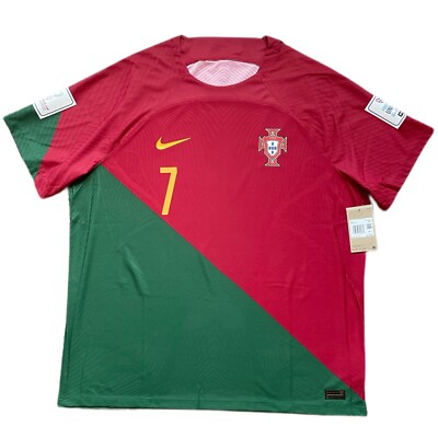 2022 Portugal Authentic Home Jersey #7 Ronaldo 2XL Nike World Cup